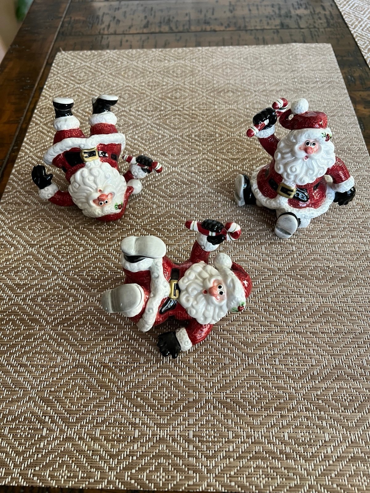 Vintage Fitz Floyd Christmas Figurine Santa Claus Porcelain
