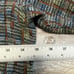 Vintage Jhane Barnes Blue Green Mens L Textured Geometric Woven V-Neck Sweater