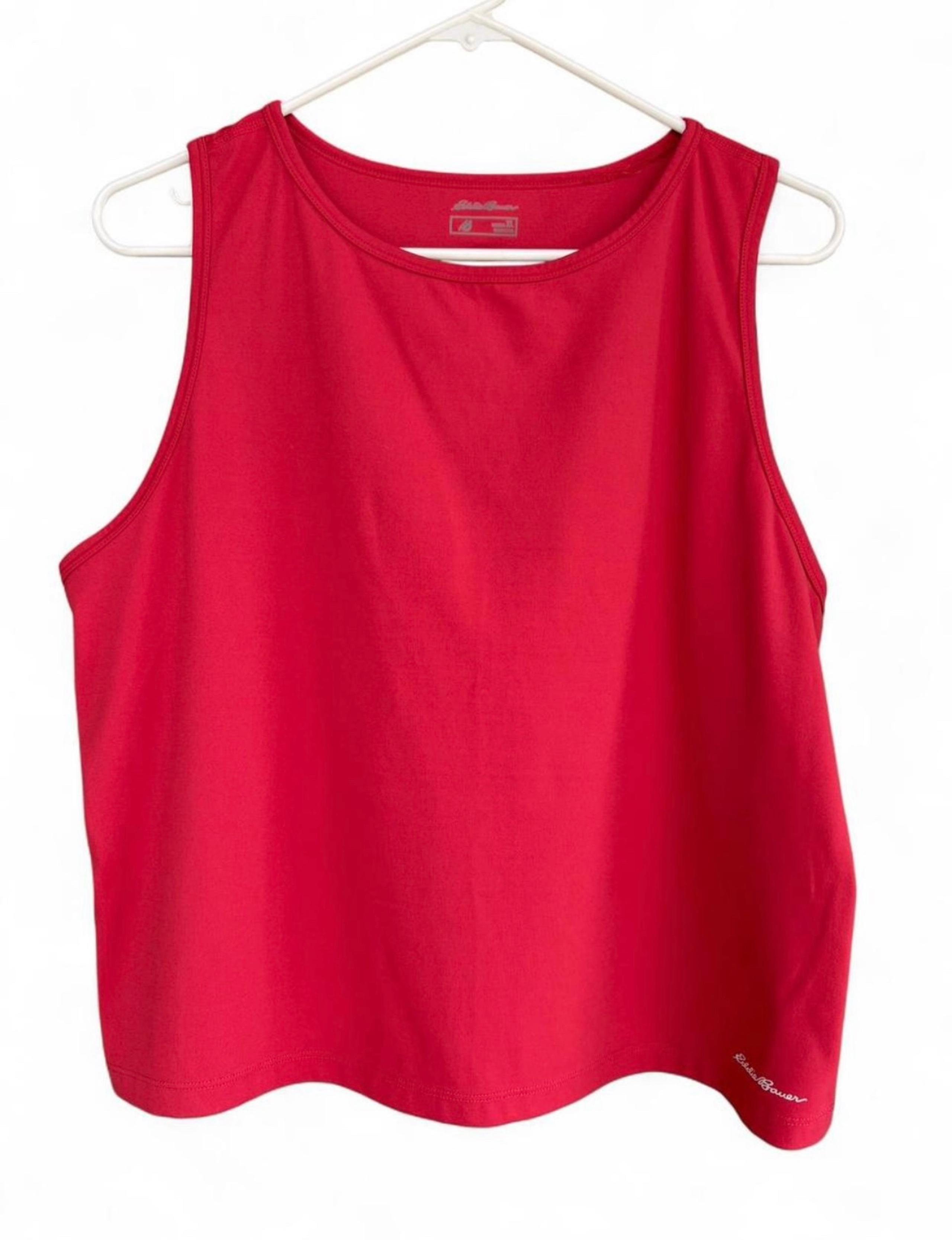 Women's Eddie Bauer Athletic Tank Top Size XL Red NWOT
