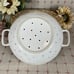 Rae Dunn “Organic” XL Colander/ Strainer Bowl Double Handle HTF Piece 10.75”