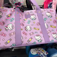 Hello kitty purple duffle bag