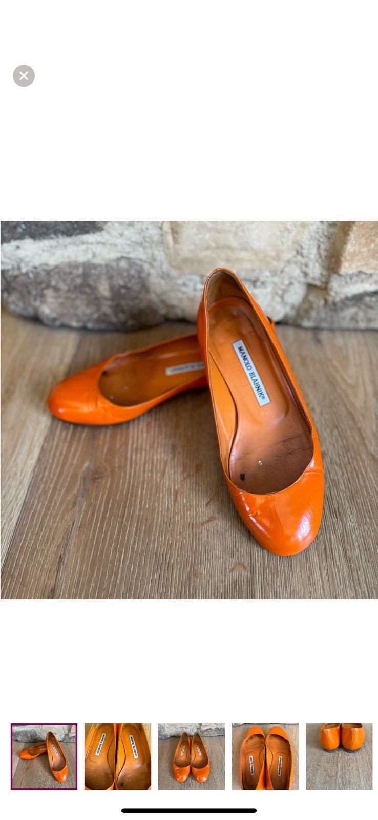 Manolo Blahnik flats size 36 price firm!