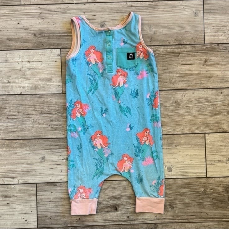 Rags | Disney Little Mermaid Princess Ariel Tank Romper | Size: 18-24 Months