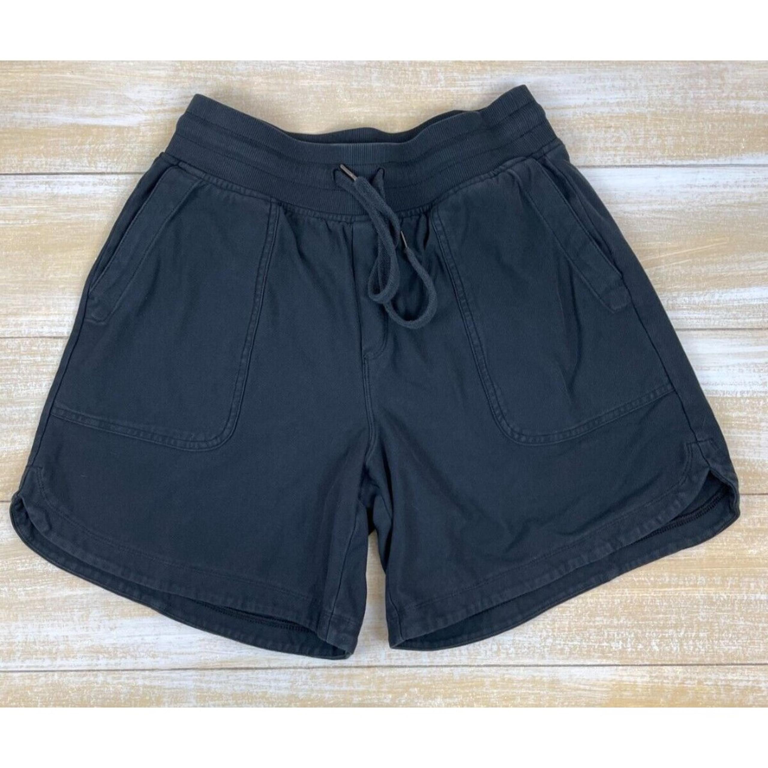 Athleta Women's Shorts Size Small Black Drawstring Pull On Gym Workout