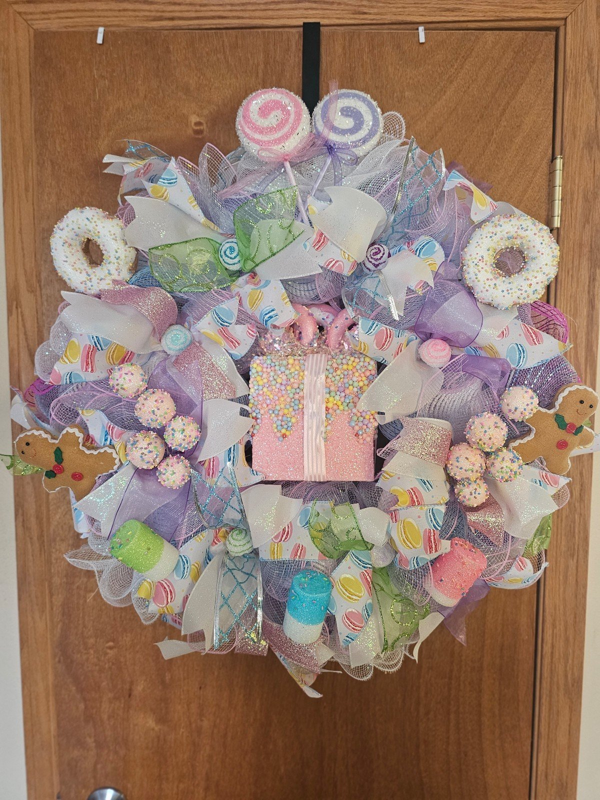 Candy land sugar land decor Wreath. It even lights lights up!!