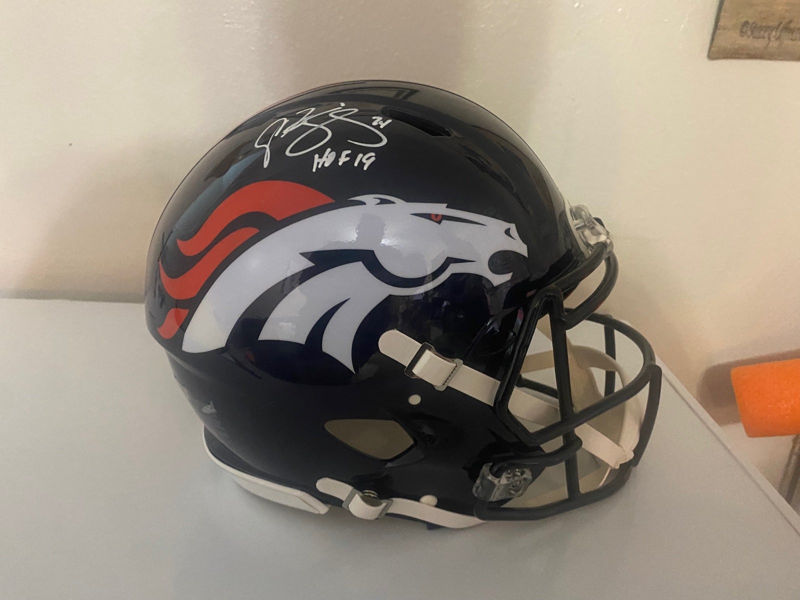 Champ Bailey Denver Broncos Autographed Helmet