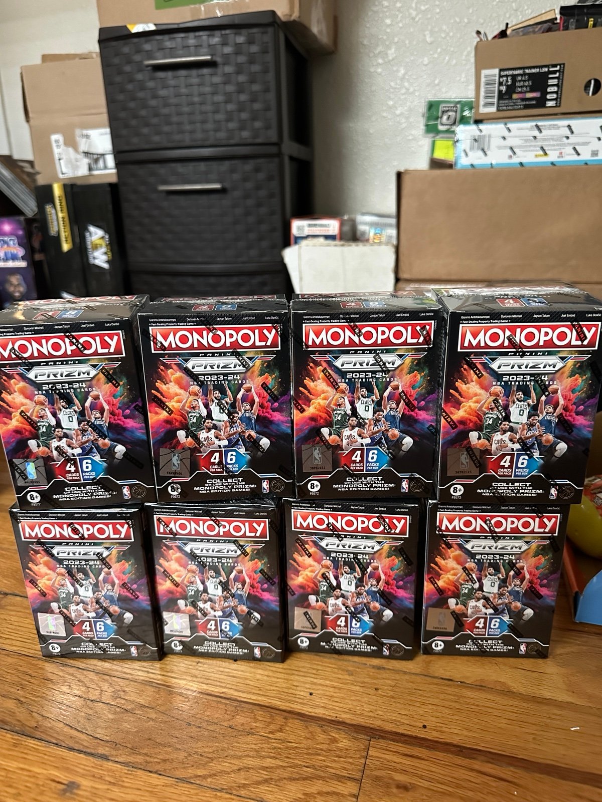 8 2023-2024 Panini Prizm Monopoly Booster Blaster boxes