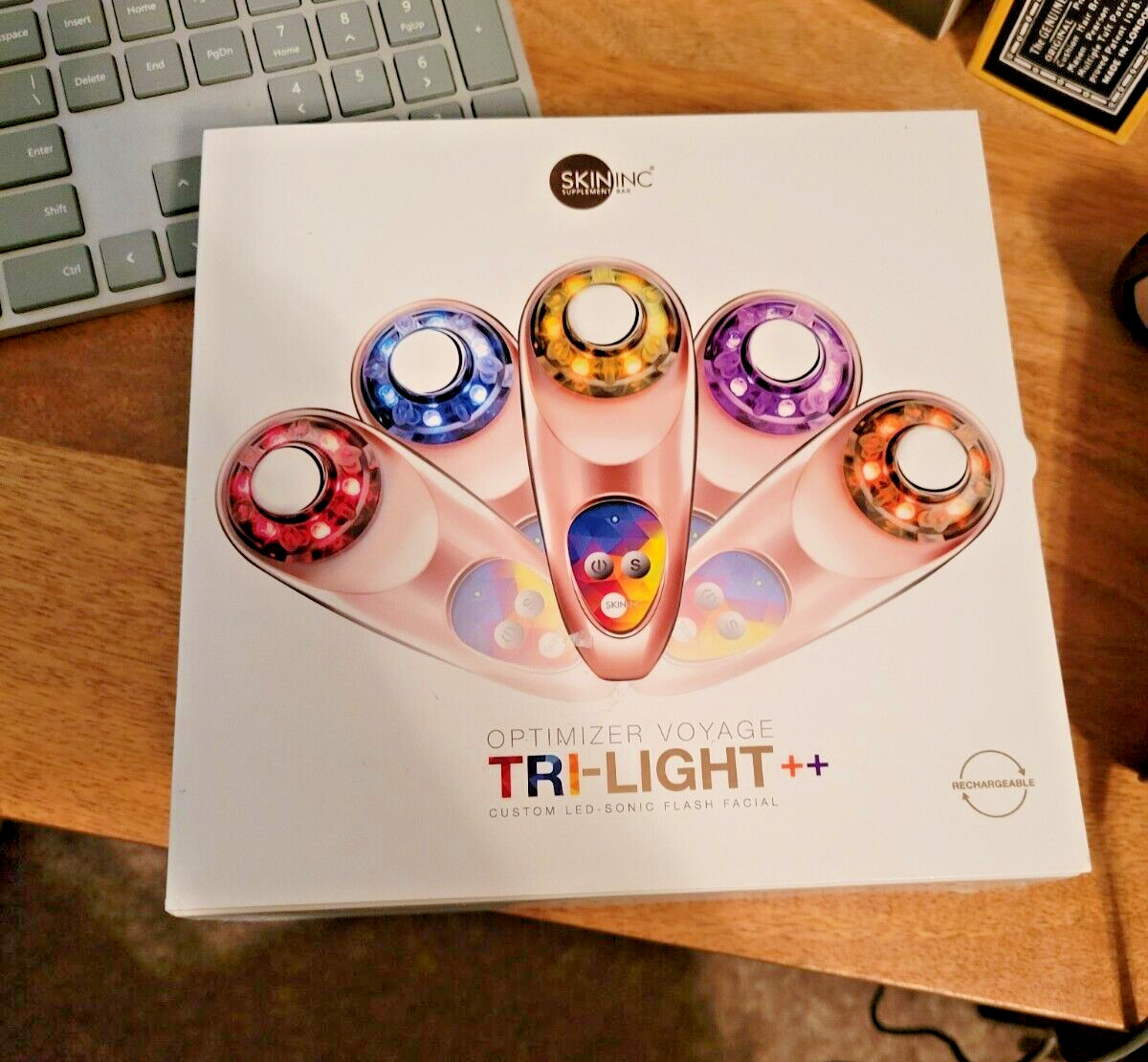 SKININC Optimizer Voyage Tri-Light++ Custom LED SONIC Flash Facial Rose