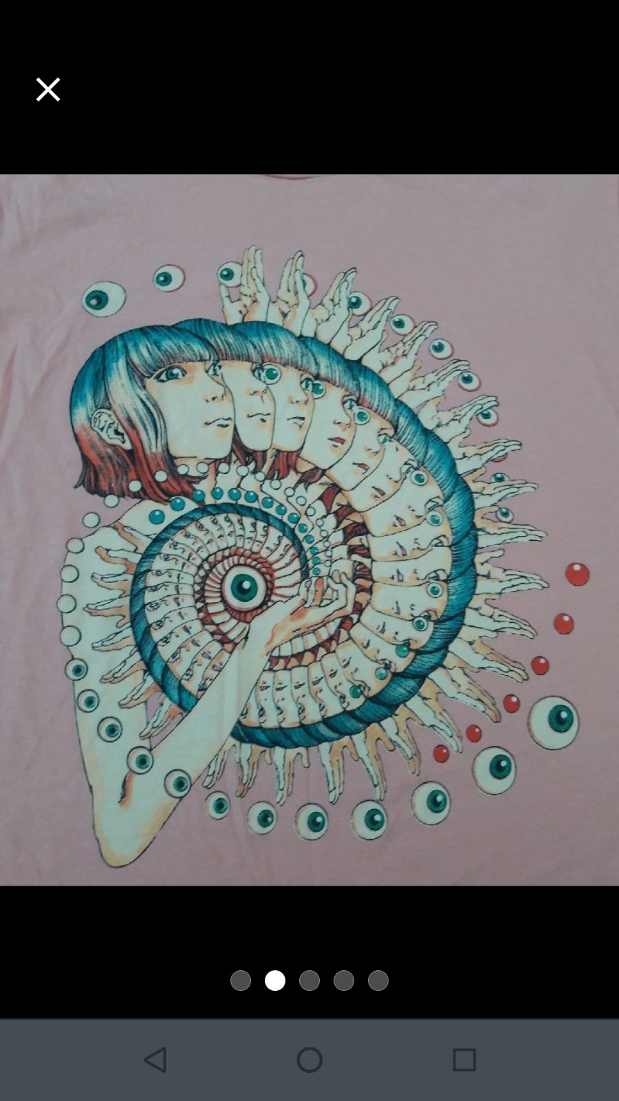 ISO rvca shintaro kago spiral tee