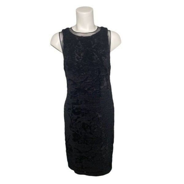 Julia Jordan Size 2 Black And White Cocktail Fit And Flare Sleeveless Dress