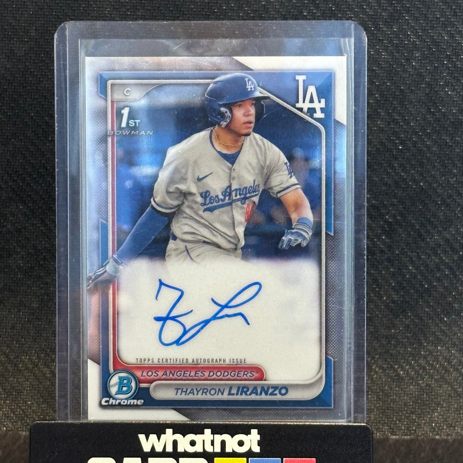 2024 bowman 1st chrome prospect autograph thayron liranzo auto MLB Tigers RC