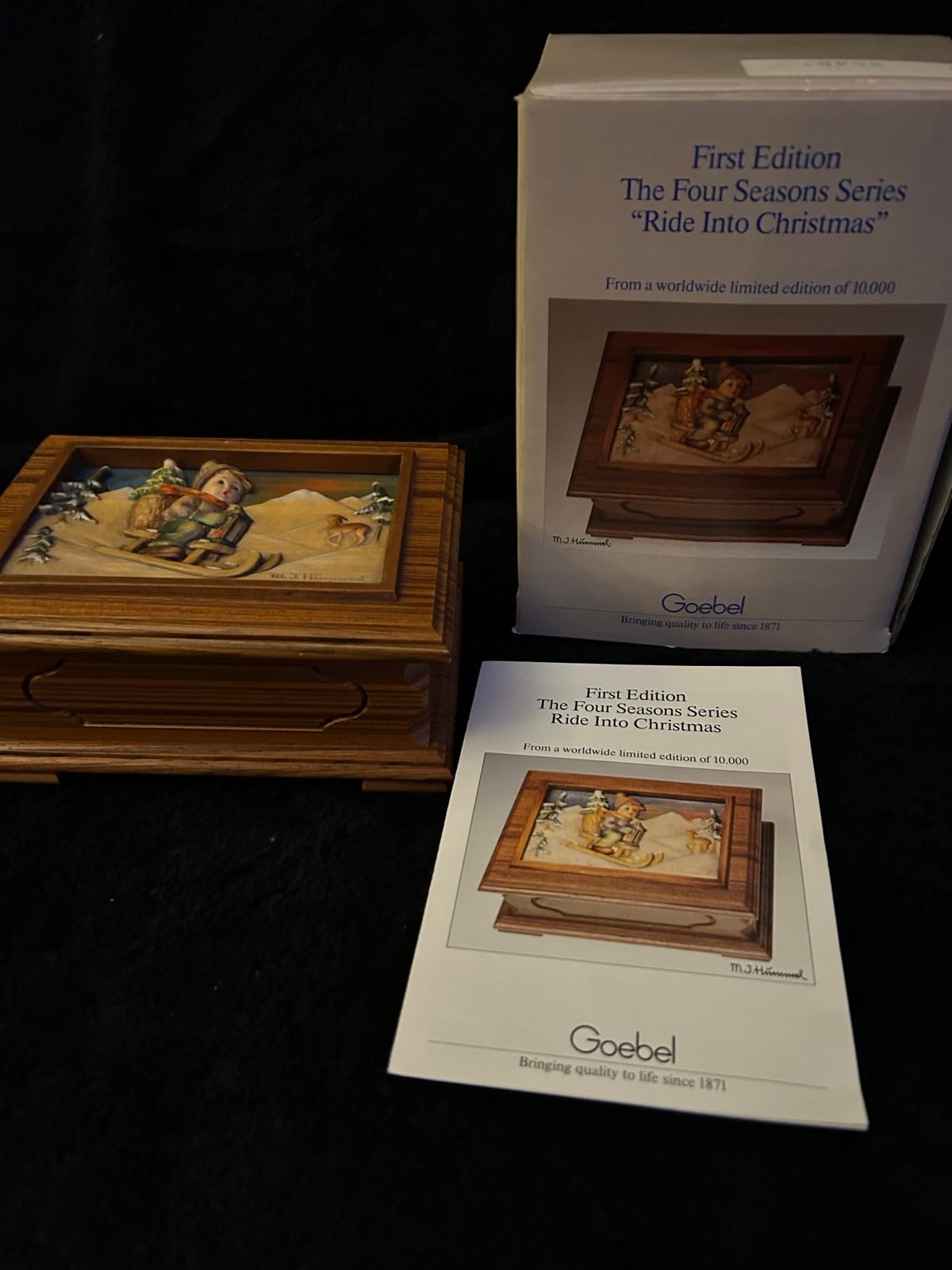 Hummel Ride Into Christmas Four Seasons Series Music Box