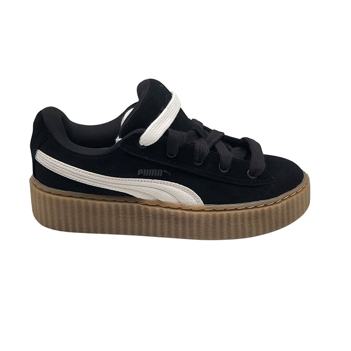 Puma Fenty Black Suede Creepers Phatty Black Warm White Womens Shoes Size 6.5