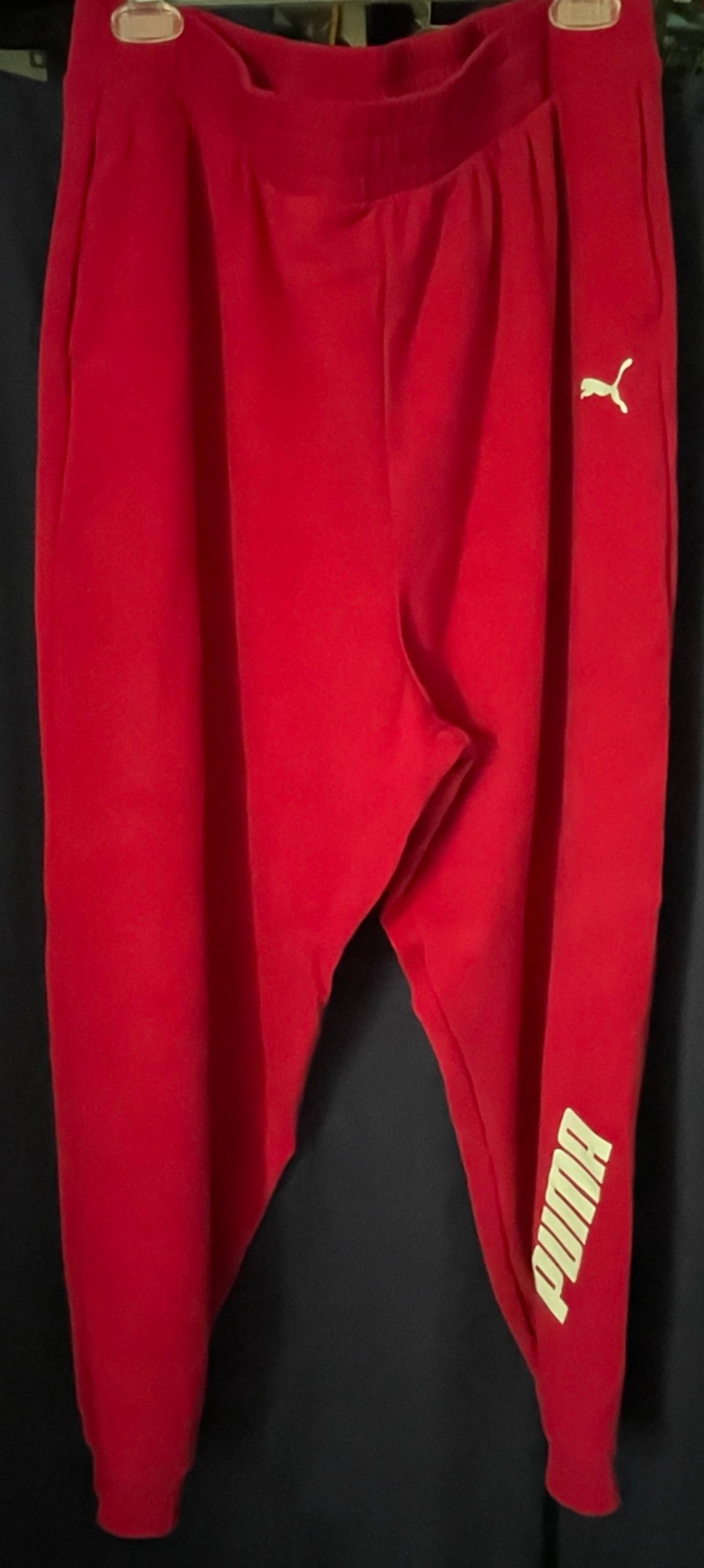 Womens Puma Modern Sports Pants - Red Size: XXL