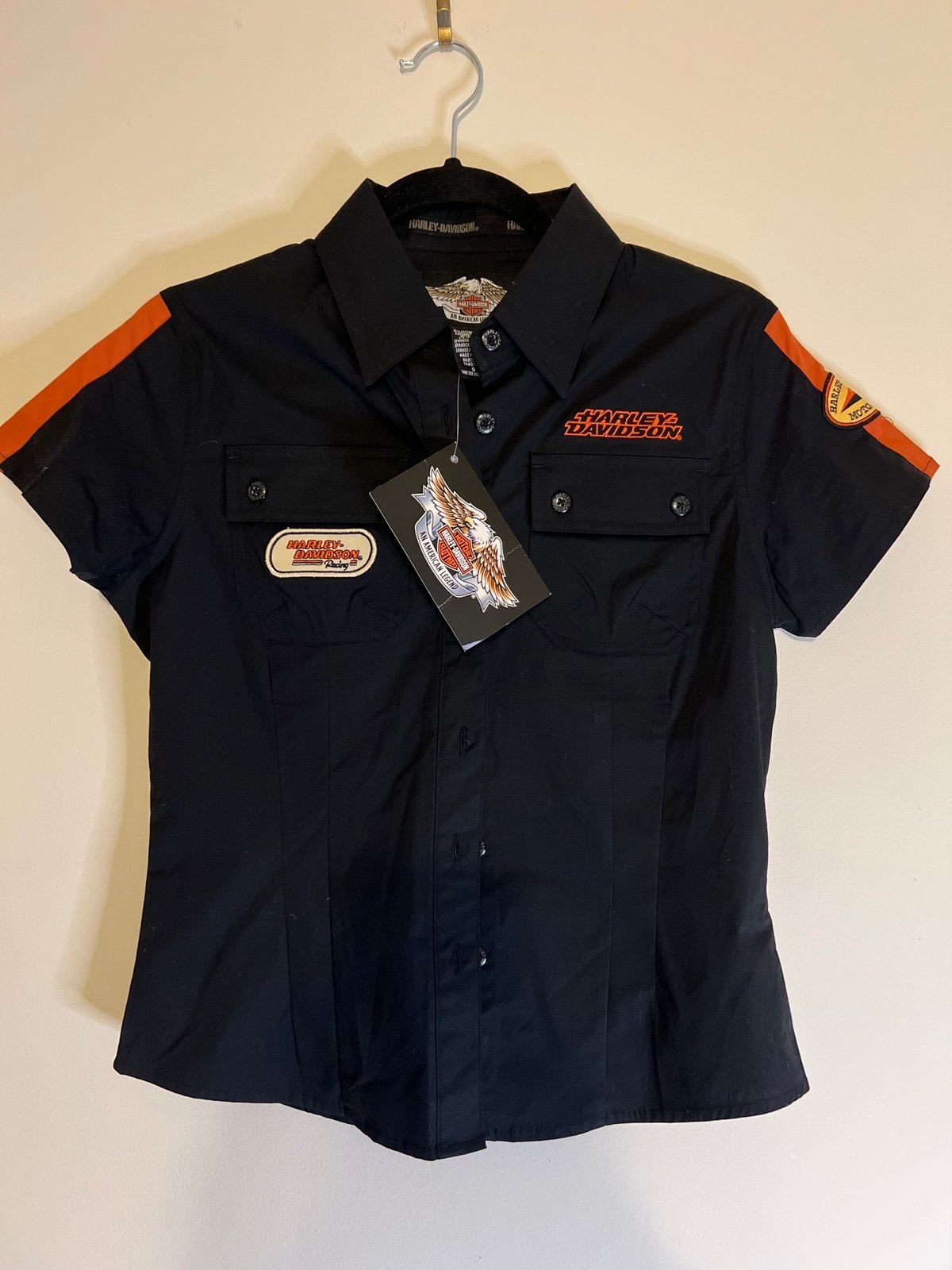 NWT Harley Davidson Button Down Biker Shirt