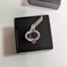 Beautiful Women's White Gold Rhodium Over Sterling Silver Amethyst and Topaz