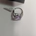 Beautiful Women's White Gold Rhodium Over Sterling Silver Amethyst and Topaz
