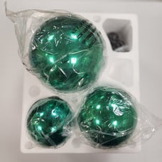 Valerie Parr Hill NEW Set of 3 Lit Indoor Outdoor Mercury Glass Spheres w/Timer