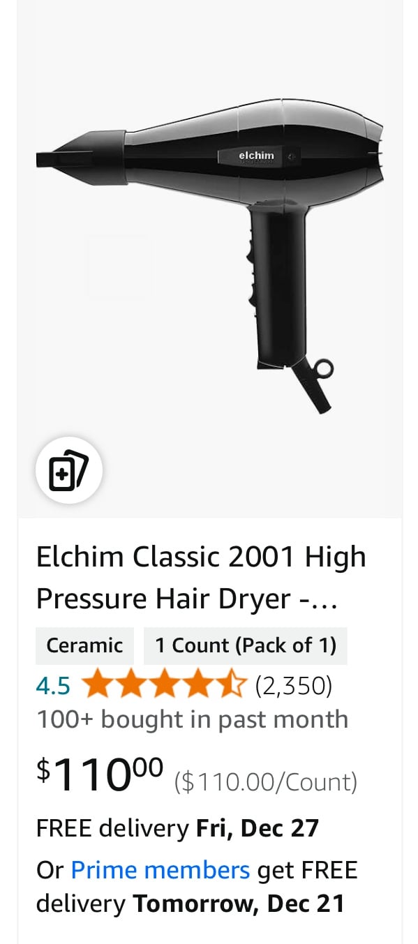 Elchim blow dryer