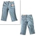 NYDJ Skinny Capri Diamond Side Seam Mica Blue Size 8 Cropped Lift Tuck