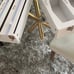 White ziplock bags storage organizer with foil and plastic wrap cutter