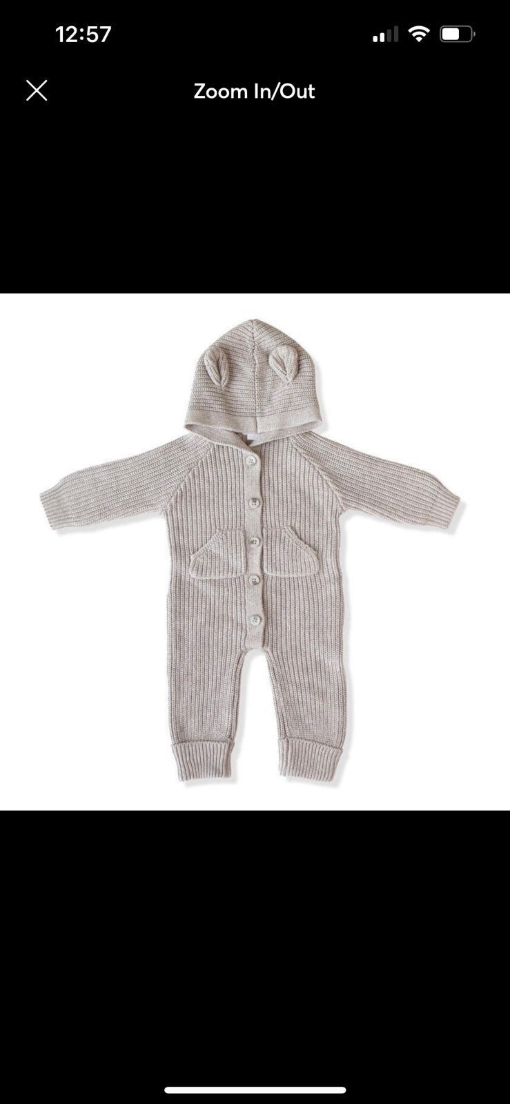 Jamie Kay Bear One Piece Birch 3y NEW