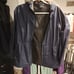 Navy blue raincoat