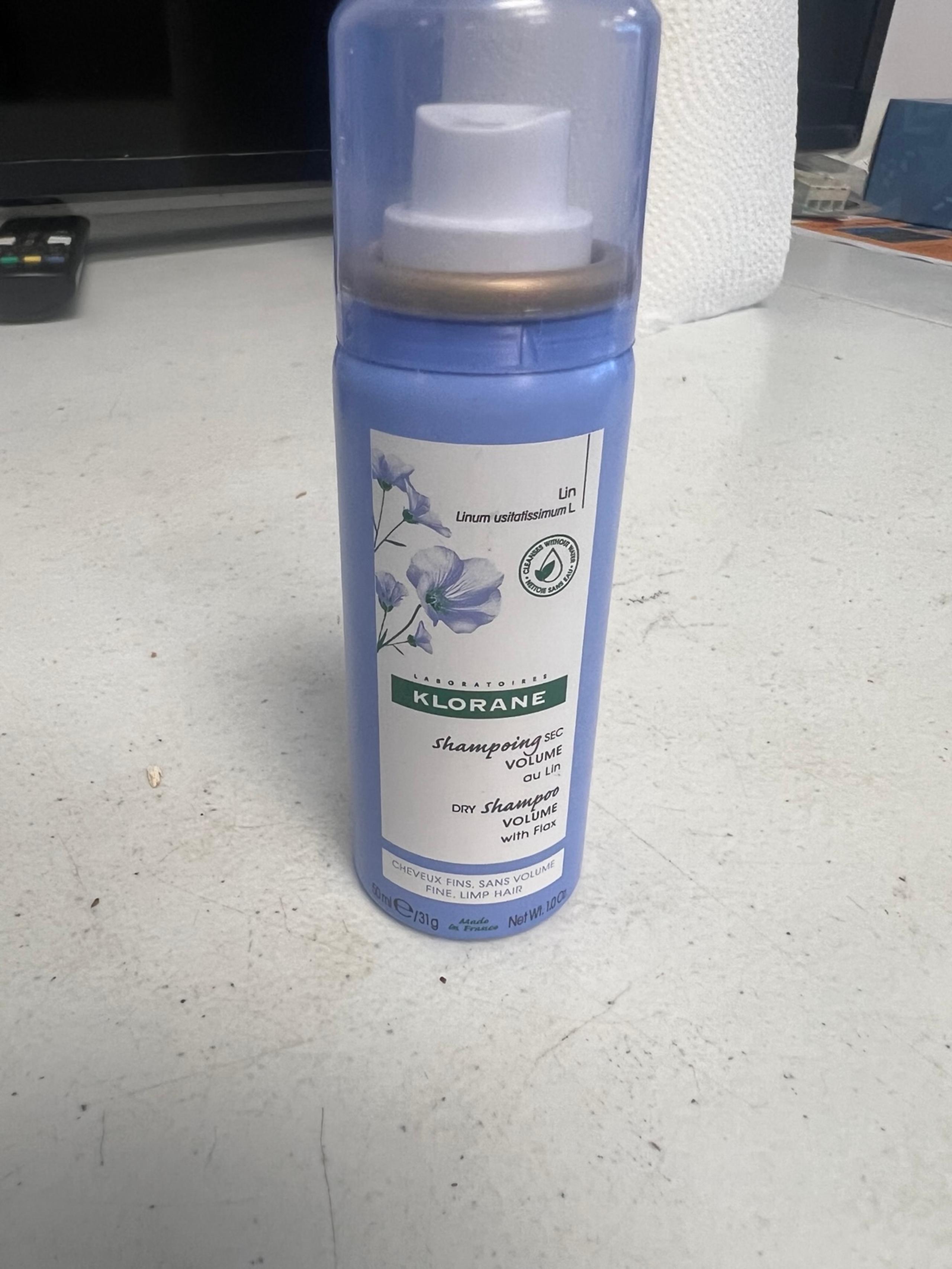Klorane Dry Shampoo with Flax Fiber travel size 1oz