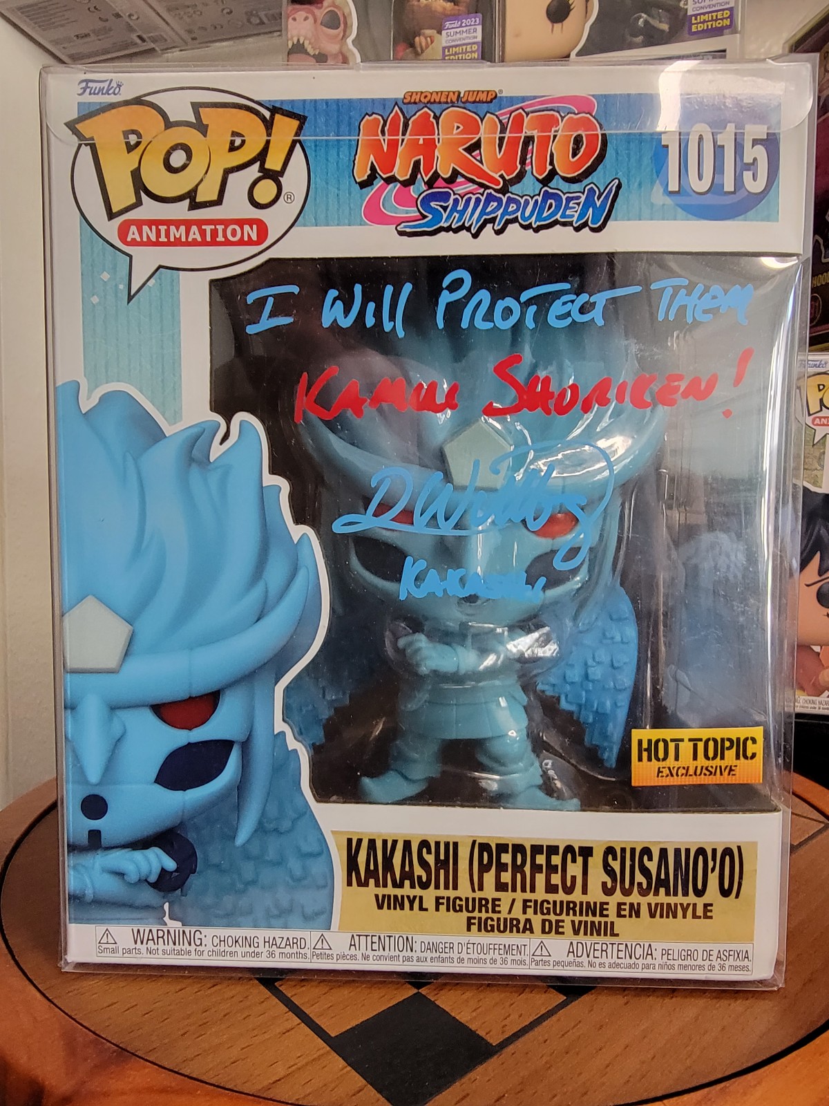 Signed kakashi perfect susano'o funko pop!