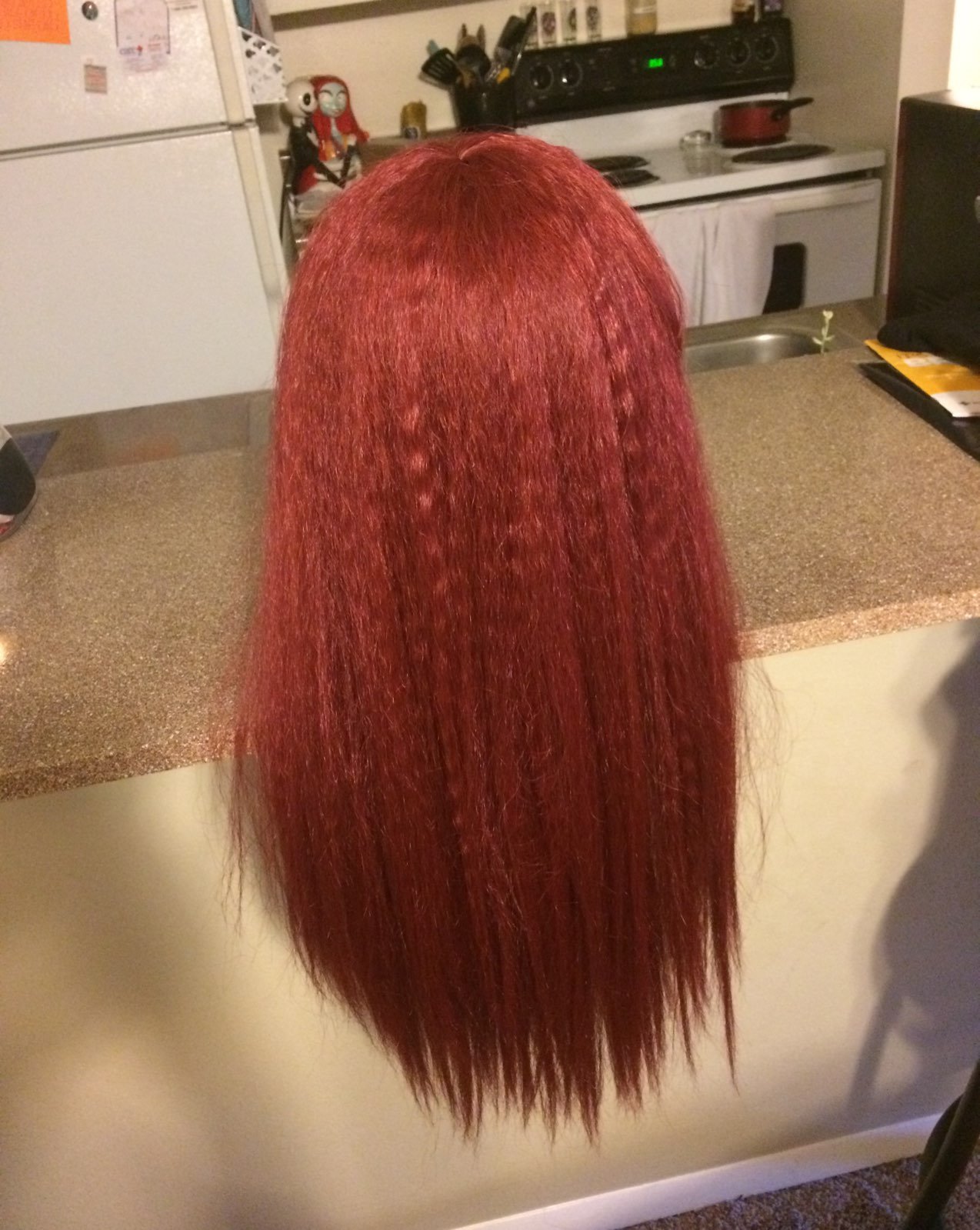 Red Kinky Lace Front Wig
