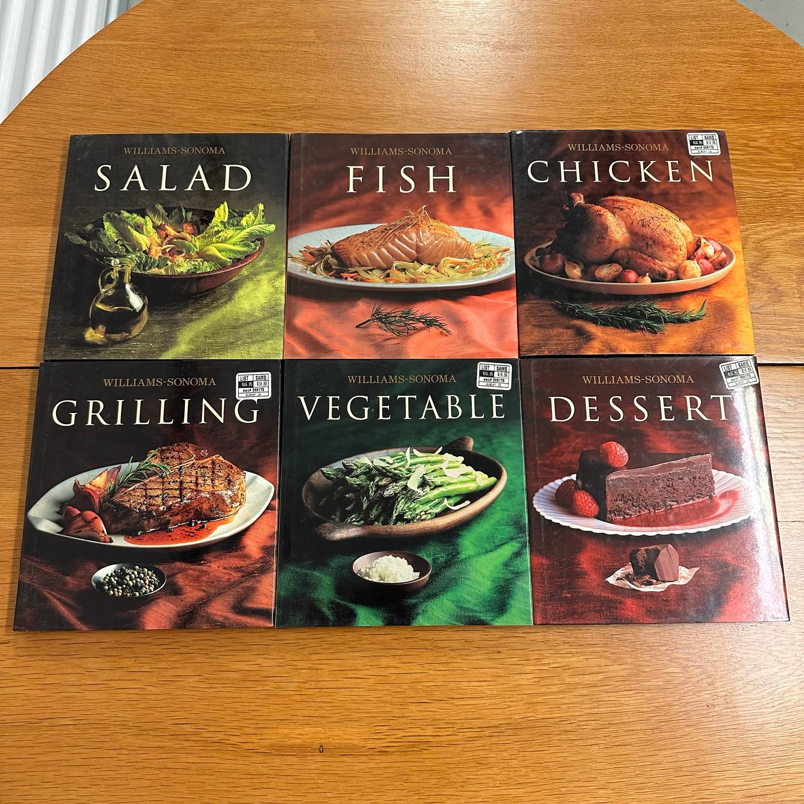Set of 6 Williams Sonoma Cookbooks