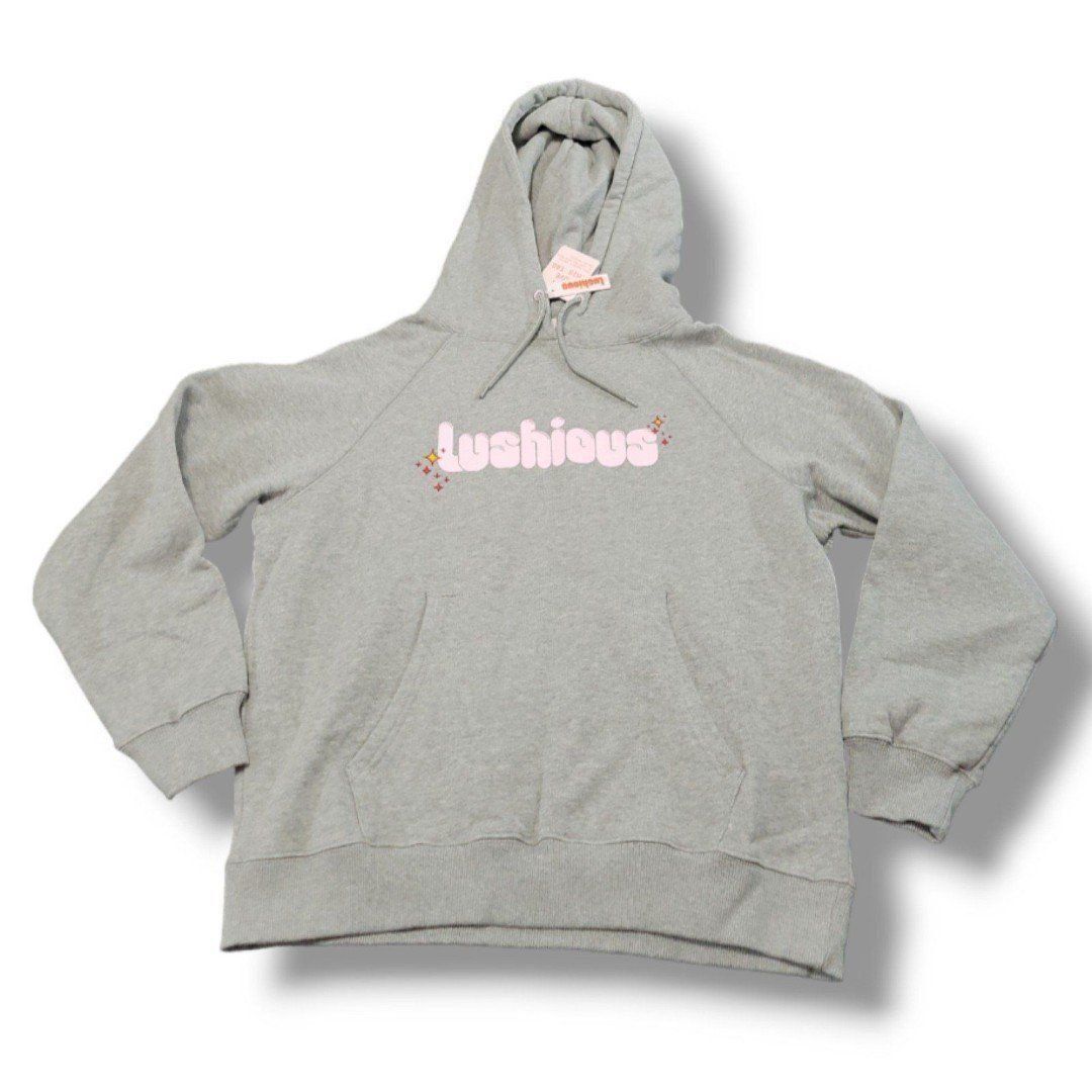 Luscious Sweatshirt Size Large By Druthers Graphic Print Pullover Hoodie New NWT