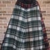 Vintage Multi Plaid Wool Hooded Cape - One Size