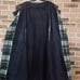 Vintage Multi Plaid Wool Hooded Cape - One Size