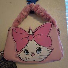 The Aristocats Marie Fuzzy Handle Crossbody Bag Loungefly