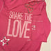 VS Pink vintage zip hoodie peace/Love