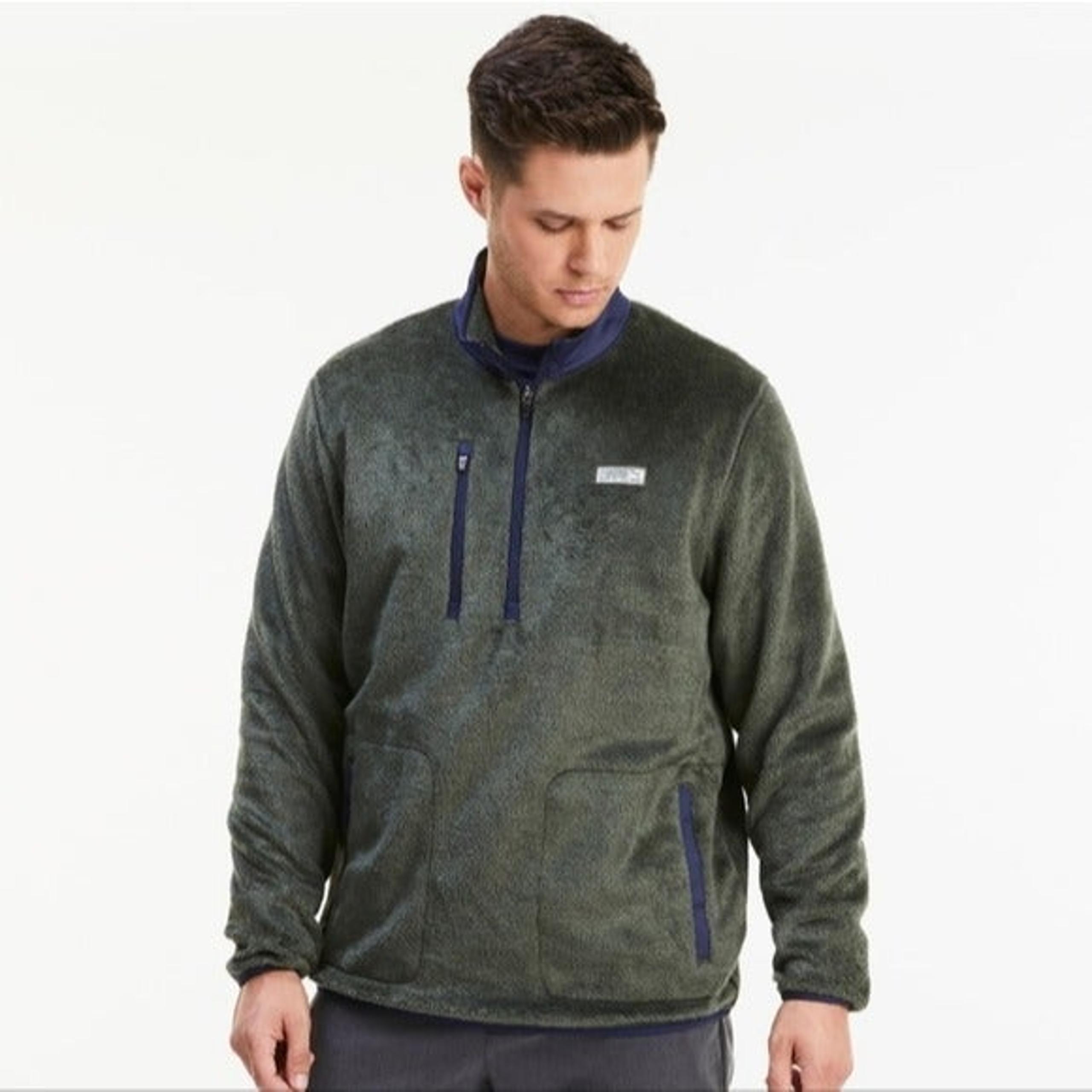 New Mens PUMA Golf Sherpa 1/4 zip Sweatshirt Size XXL