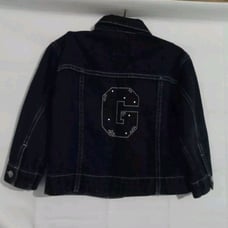 Cute Guess G Bling Rhinestone Denim Jean Jacket Cowgirl 4T. Rodeo Horse