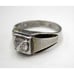 Vintage Men's 925 Sterling Cubic Zirconia Size 12