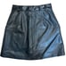 Revolve STAUD Paper Faux-leather Mini Skirt Women's Black Size 2