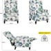 Traditional Push Back Recliner Chair with Padded Seat FREE Express Shipping USA
