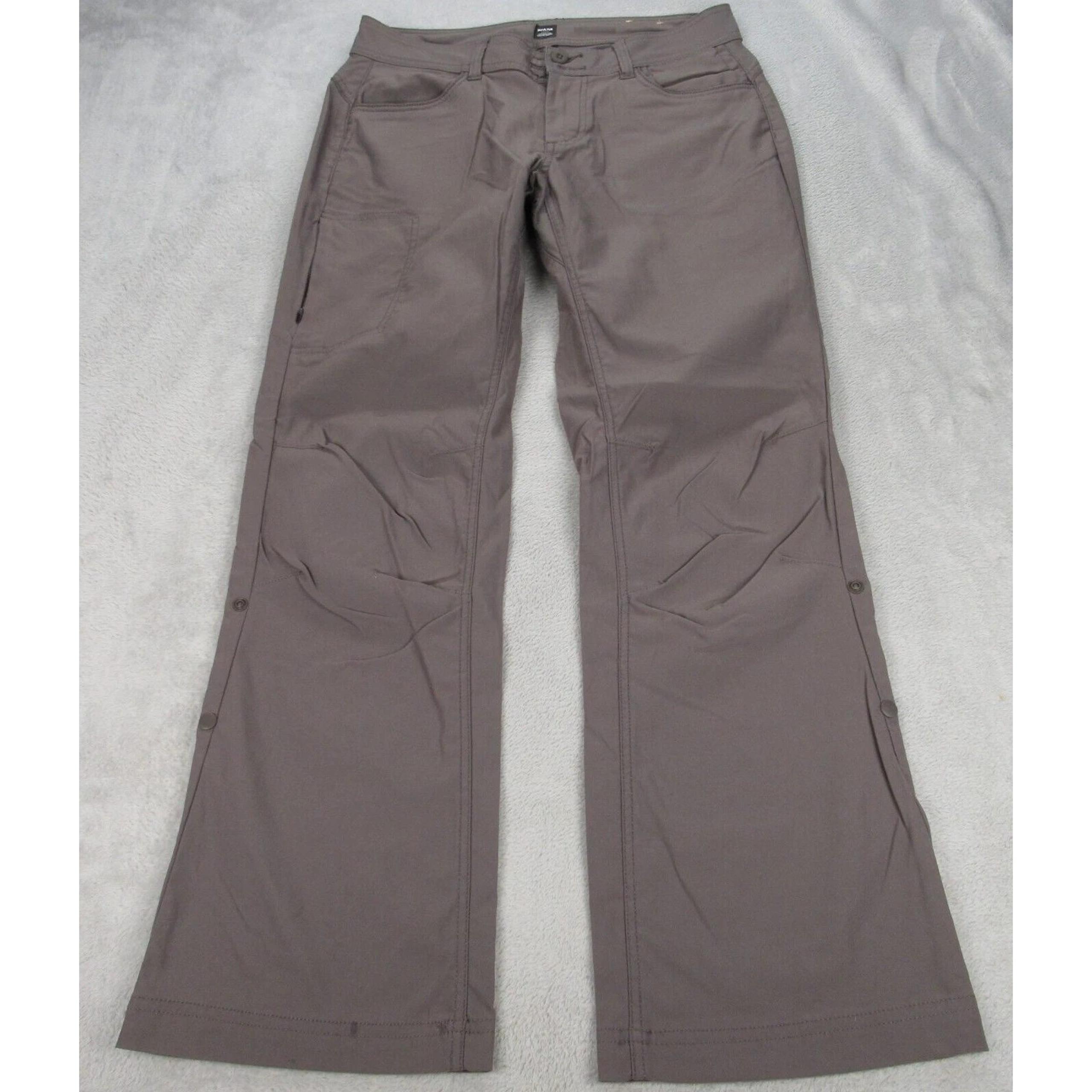 Prana Pants Womens 30x29 Gray Stretch UPF 50+ Boot Cut Halle Pant II Hiking