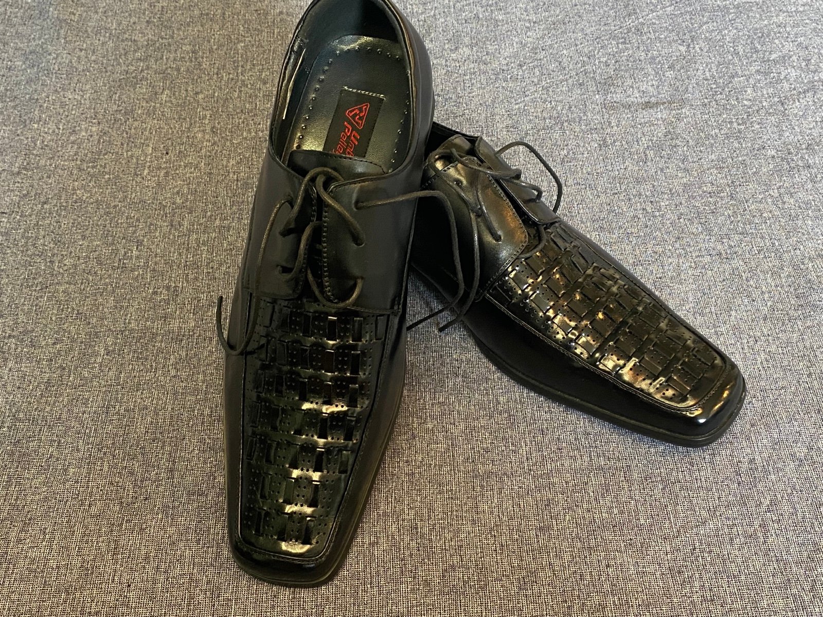 Umberto Pellegrini Men's Black Leather shoes size 10.5