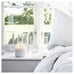 FRAMFÄRDN Scented candle in glass with lid/2 wicks, Fresh linen, 70 hr