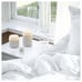 FRAMFÄRDN Scented candle in glass with lid/2 wicks, Fresh linen, 70 hr