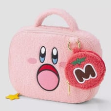 Limited Edition Kirby Star Collection x GU Faux Fur Travel Bag with Pouch