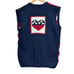 Marisa Christina Patriotic Hand Knitted Vintage Sweater Vest USA Size Small