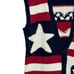 Marisa Christina Patriotic Hand Knitted Vintage Sweater Vest USA Size Small