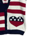Marisa Christina Patriotic Hand Knitted Vintage Sweater Vest USA Size Small
