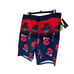Burnside Mens Blue Red Tropical Board Shorts Pockets Swimwear Sz 32 NWT